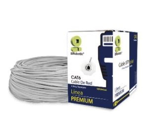 Bobina UTP - CAT6, 100 m, Interior, Gris, CCA, BROBOTIX 062410 Bobina UTP - CAT6, 100 m, Interior, Gris, CCA, BROBOTIX 062410